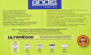 Andis Dog Clippers UltraEdge AGC2 Model 22360 specs 1